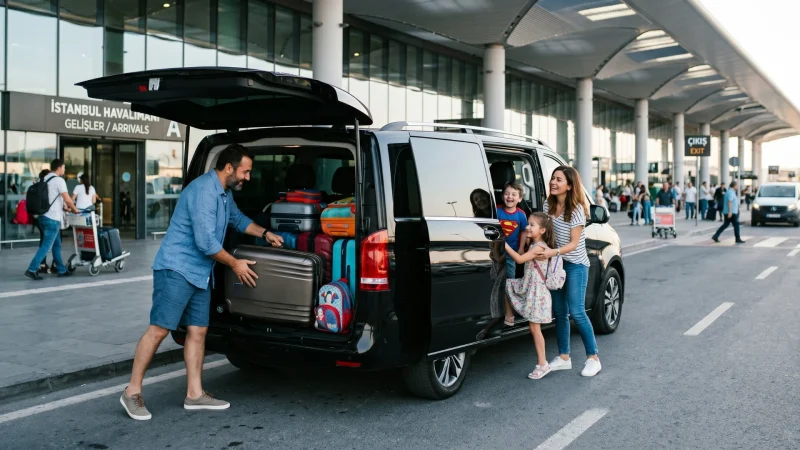 geniş aileler için mercedes vito geniş bagajlı transfer